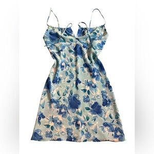 Vintage Mariposa blue floral Y2K dress, small
